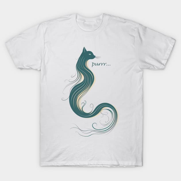 Cat Mermaid T-Shirt by Relatable Expression